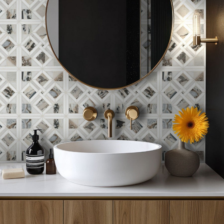 MS-International-Tessere-Pattern-12-x-12-Polished-Geometric-Marble-Mosaic