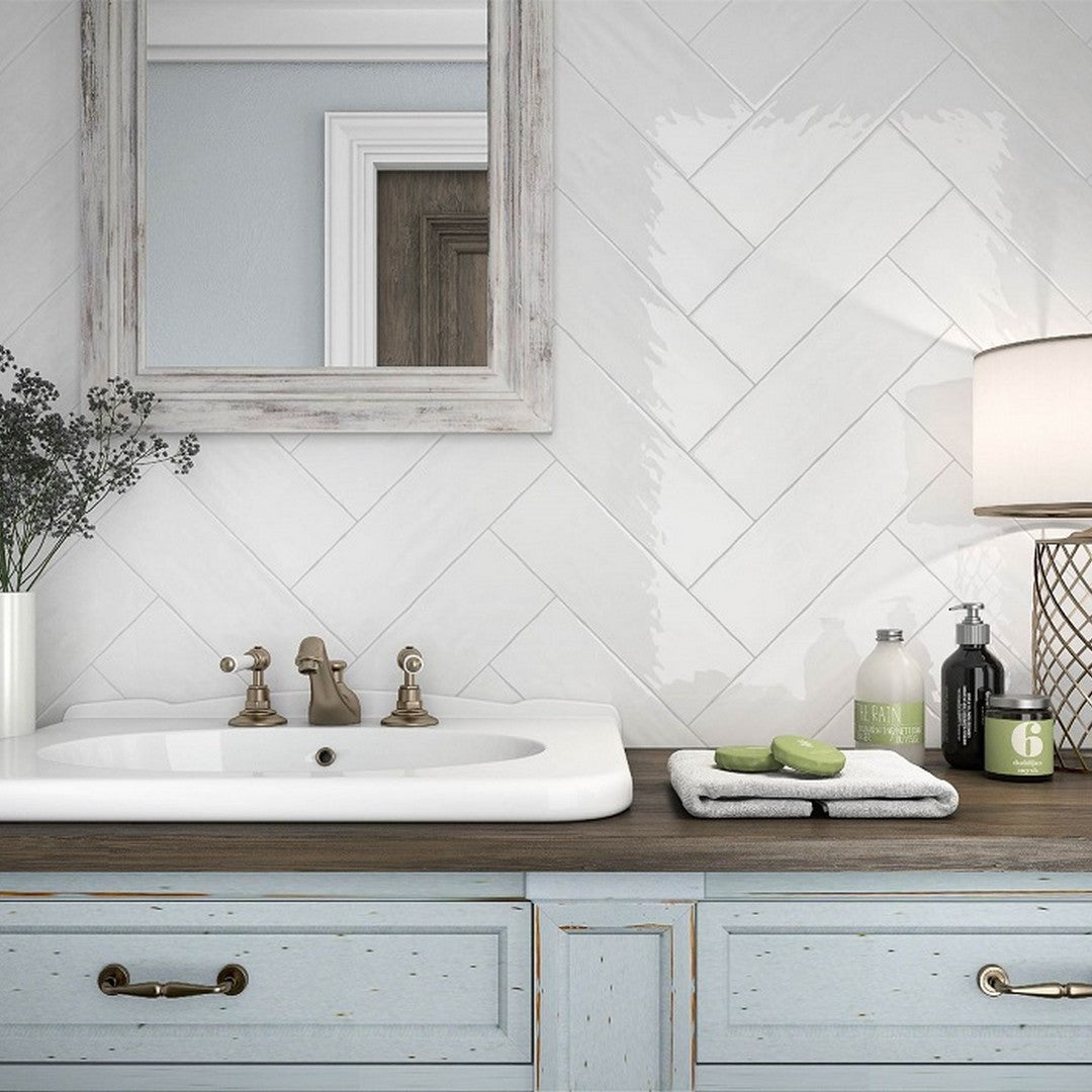 Rickert-Mayolica-Madison-5-x-14-Ceramic-Tile-Blanco