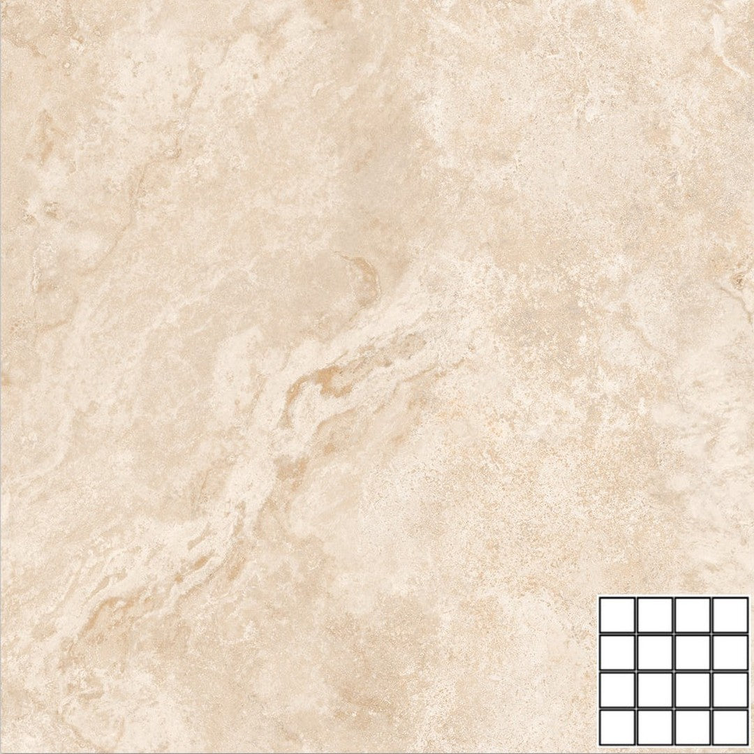 Tesoro Zafira 12" x 12" Pressed Matte Ceramic 3" Mosaic