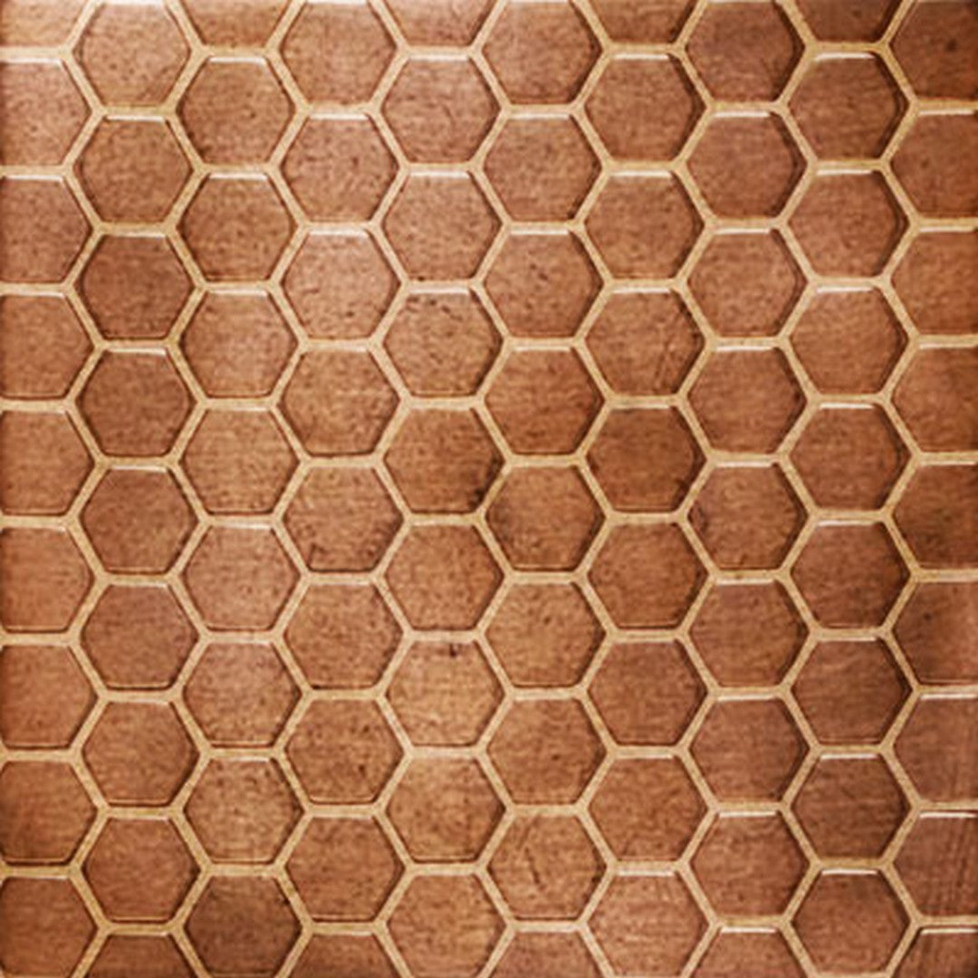 Daltile Metallica 12" x 12" Satin Metal 1" Hexagon Mosaic