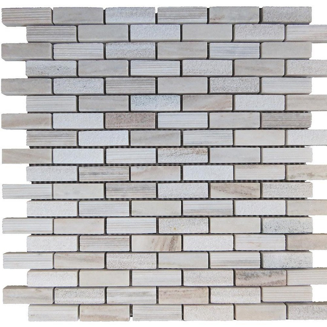 Tesoro Contempo 12" x 12" Multi Strip Natural Stone Mosaic