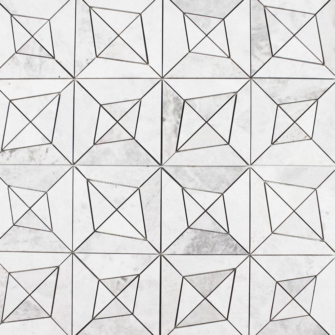 Tesoro-Waterjet-12.75-x-12.75-Apollo-Polygon-Natural-Stone-Mosaic-Stratus-White