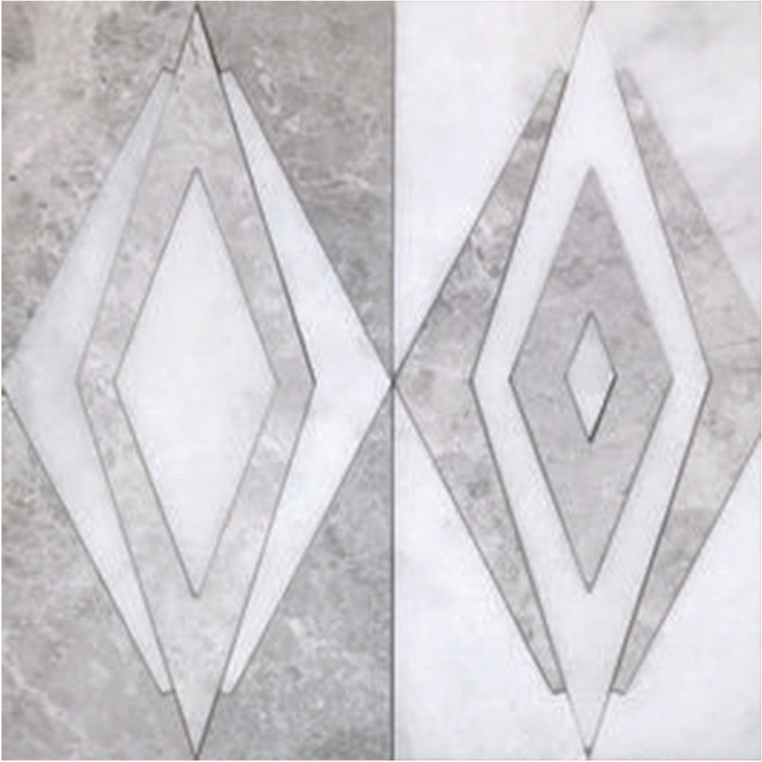 Tesoro Waterjet 11.75" x 11.75" Snowflake Natural Stone Mosaic