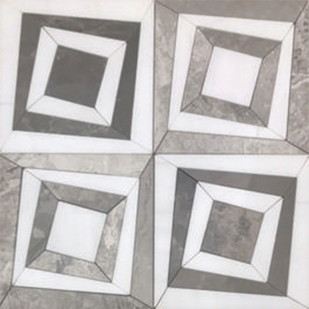 Tesoro Waterjet 11.75" x 11.75" Twist Natural Stone Mosaic