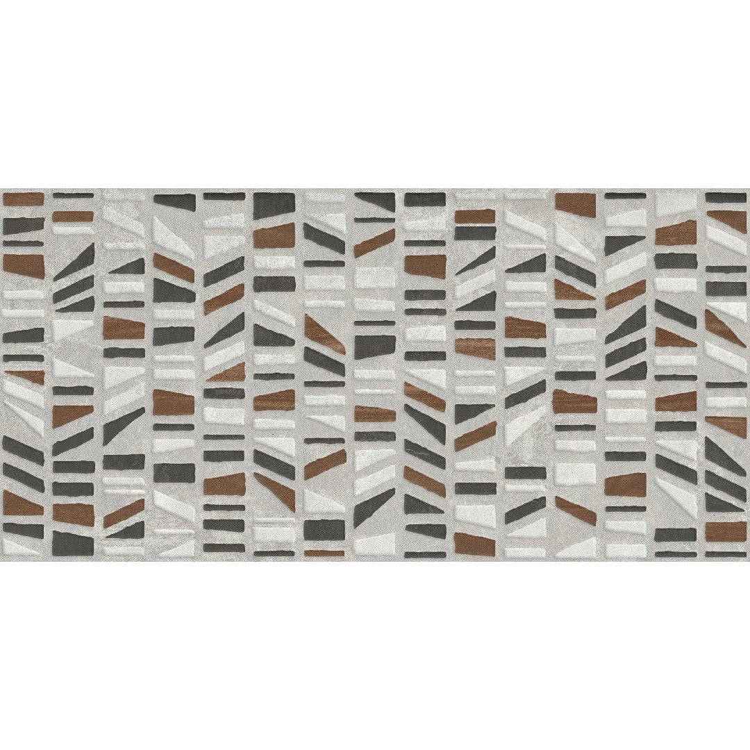 Crossville Eskew 12" x 24" Matte Porcelain Decorative Mosaic