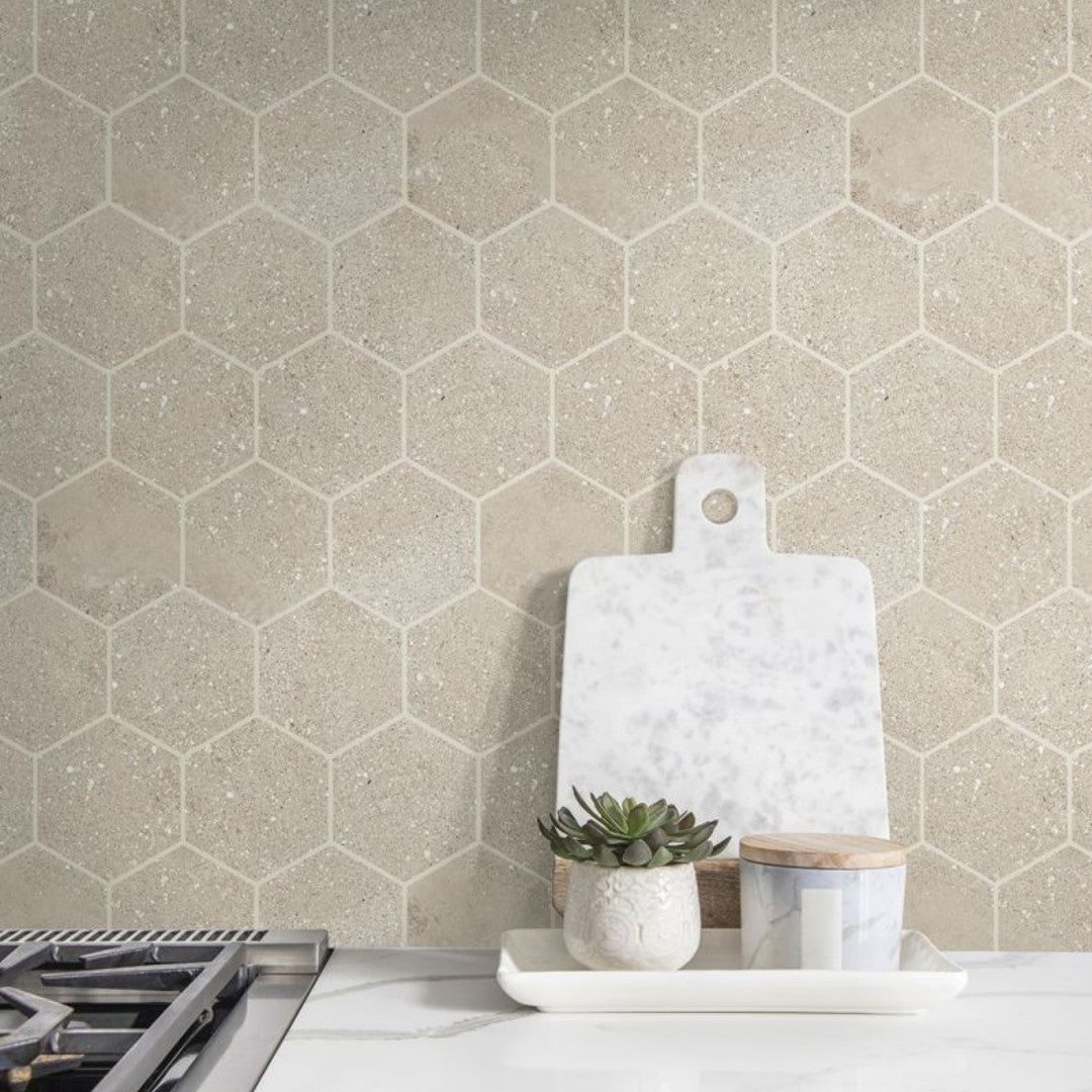 Crossville-Home-Turf-10-x-12-Matte-Porcelain-4-Hexagon-Mosaic-Beige