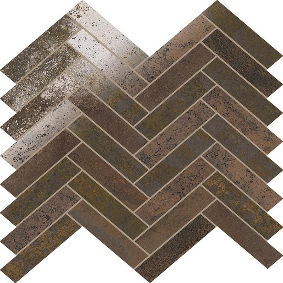 MiR Stellar 11" x 11" Matte Porcelain Herringbone Tile