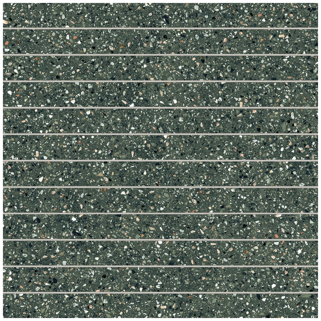 Bedrosians Mystere 12" x 12" Structured Porcelain 1x12" Mosaic