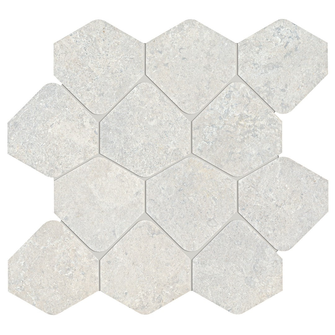 Tesoro Kalkarea 12" x 12" Matte 3" Hexagon Porcelain Mosaic