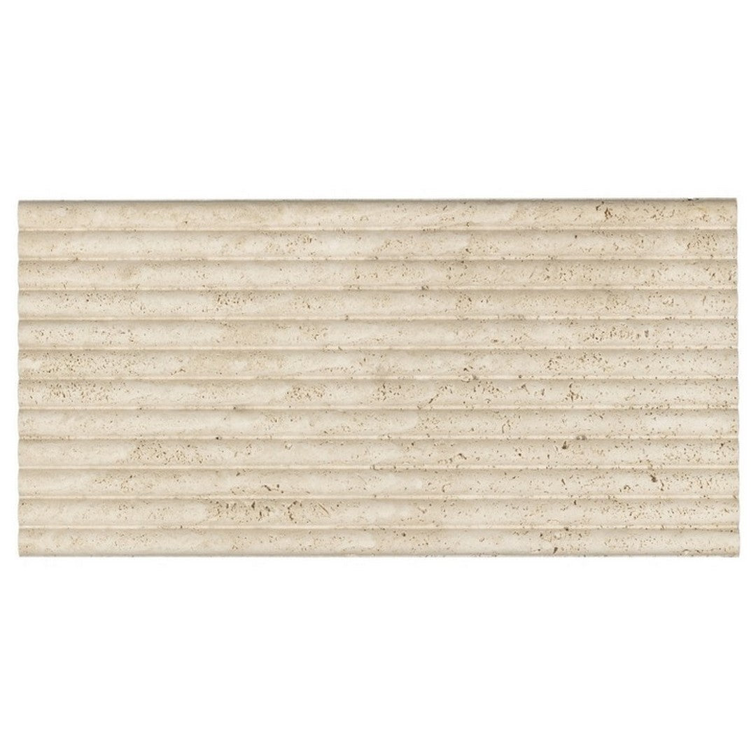 Emser Flutique 12" x 24" Honed Travertine Wall Tile
