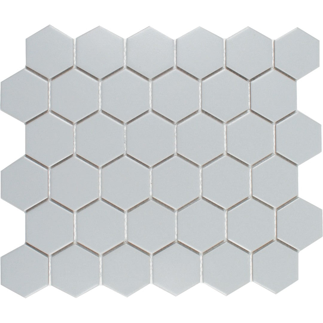 Tesoro Gallery 11" x 12.5" Pressed Textured Hexagon Porcelain Mosaic