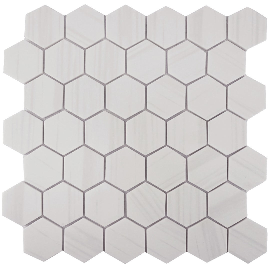 Tesoro Native 11.75" x 12" Matte 2" Hexagon Glass Mosaic