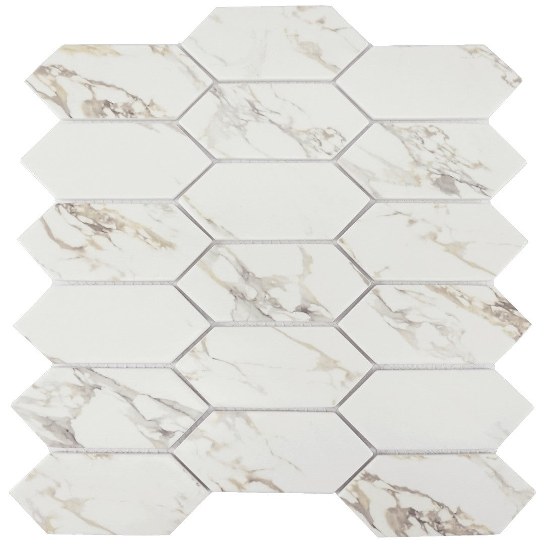 Tesoro Native 12" x 12" Matte 2x4" Picket Glass Mosaic