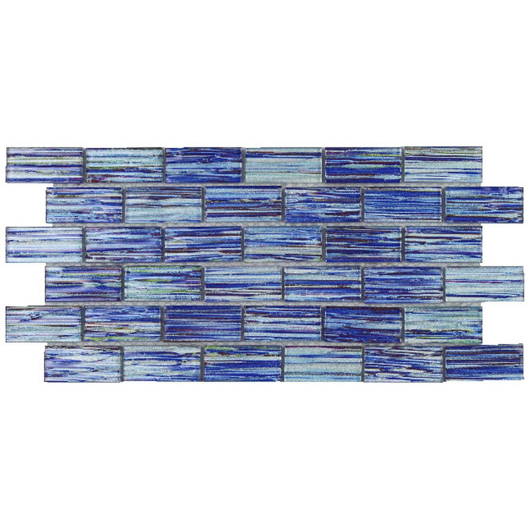 Tesoro Rainbow 11.75" x 11.75" Indoor 1x2" Glass Mosaic