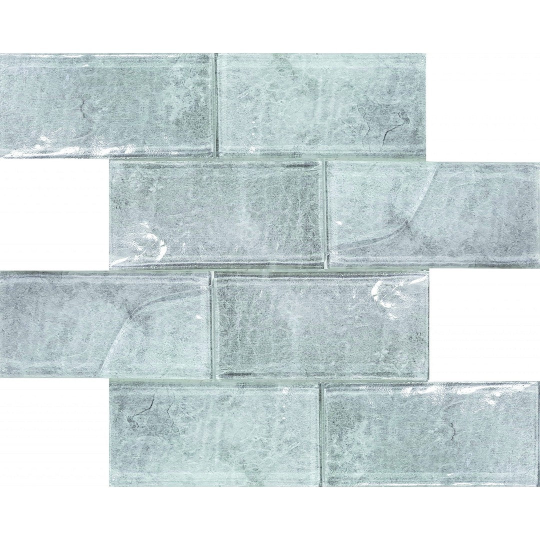 Tesoro Revere 11.75" x 11.75" Interlocking 3x6" Convex Glass Mosaic