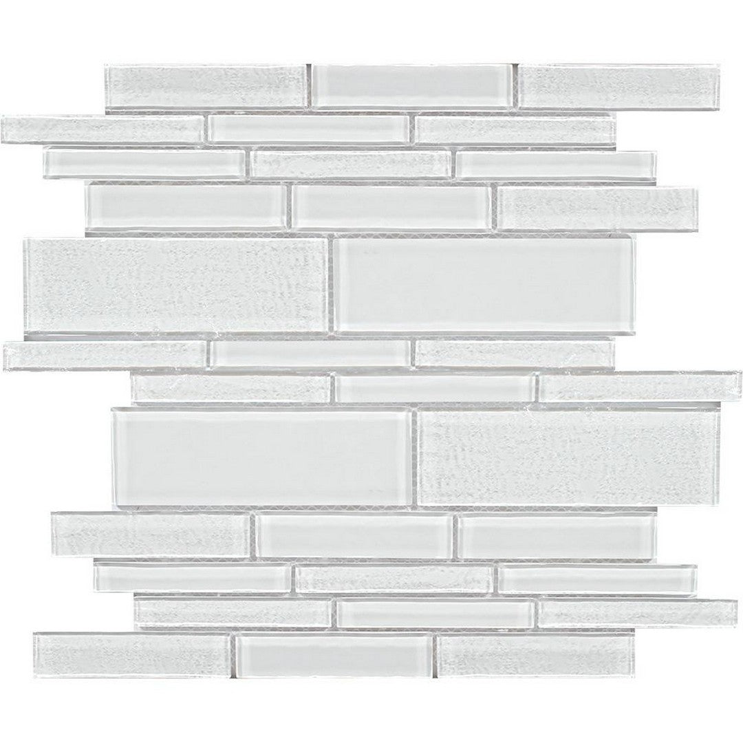 Tesoro Treasure 11.75" x 11.75" Interlocking Linear Glass Mosaic