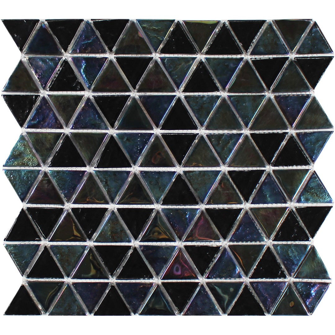 Tesoro Triangle 11.75" x 11.75" Interlocking Glass Mosaic