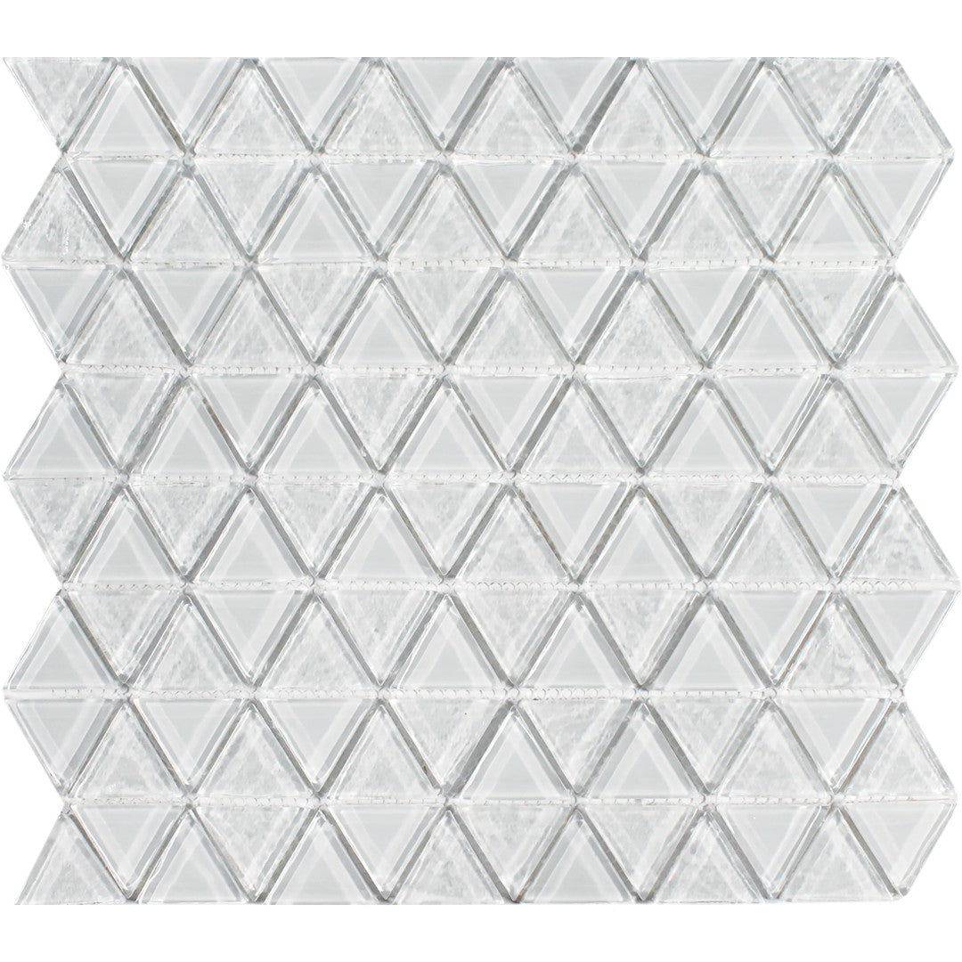 Tesoro Triangle 11.75" x 11.75" Interlocking Glass Mosaic