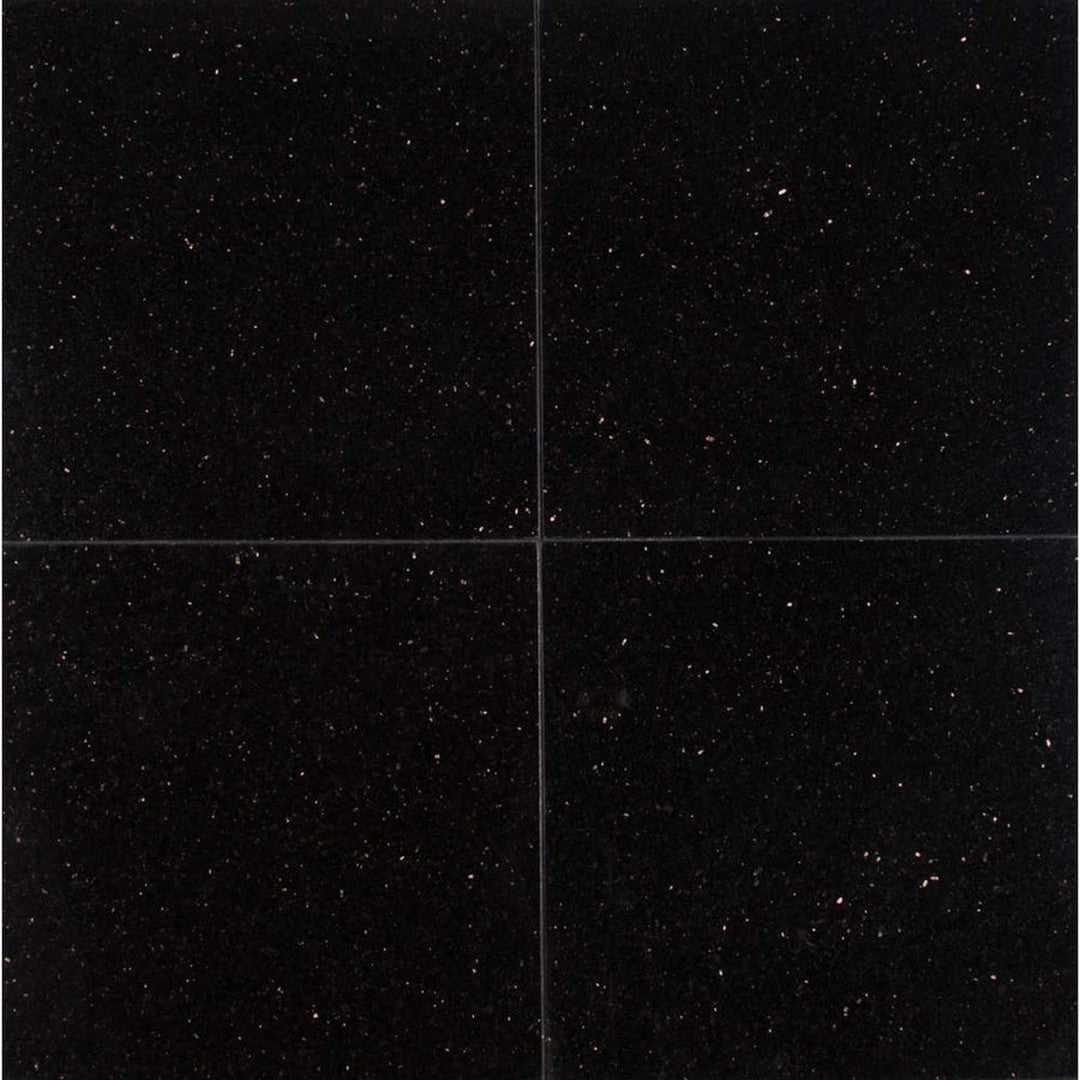 MS International Black Galaxy 12" x 12" Classic Granite Wall and Floor Tile