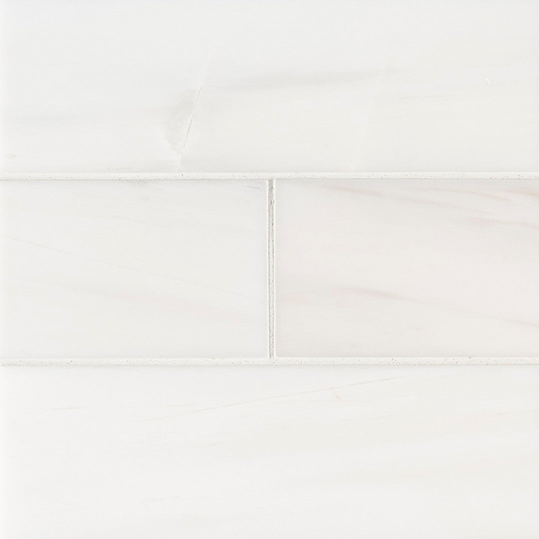 MS International Bianco Dolomite 4" x 12" Polished Marble Subway Tile