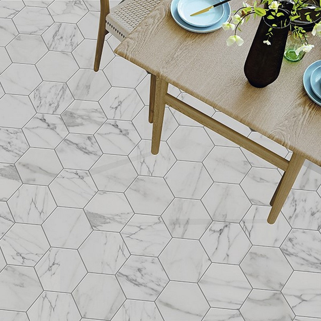 MiR-Terra-8-x-10-Matte-Hex-Porcelain-Tile-Carrara