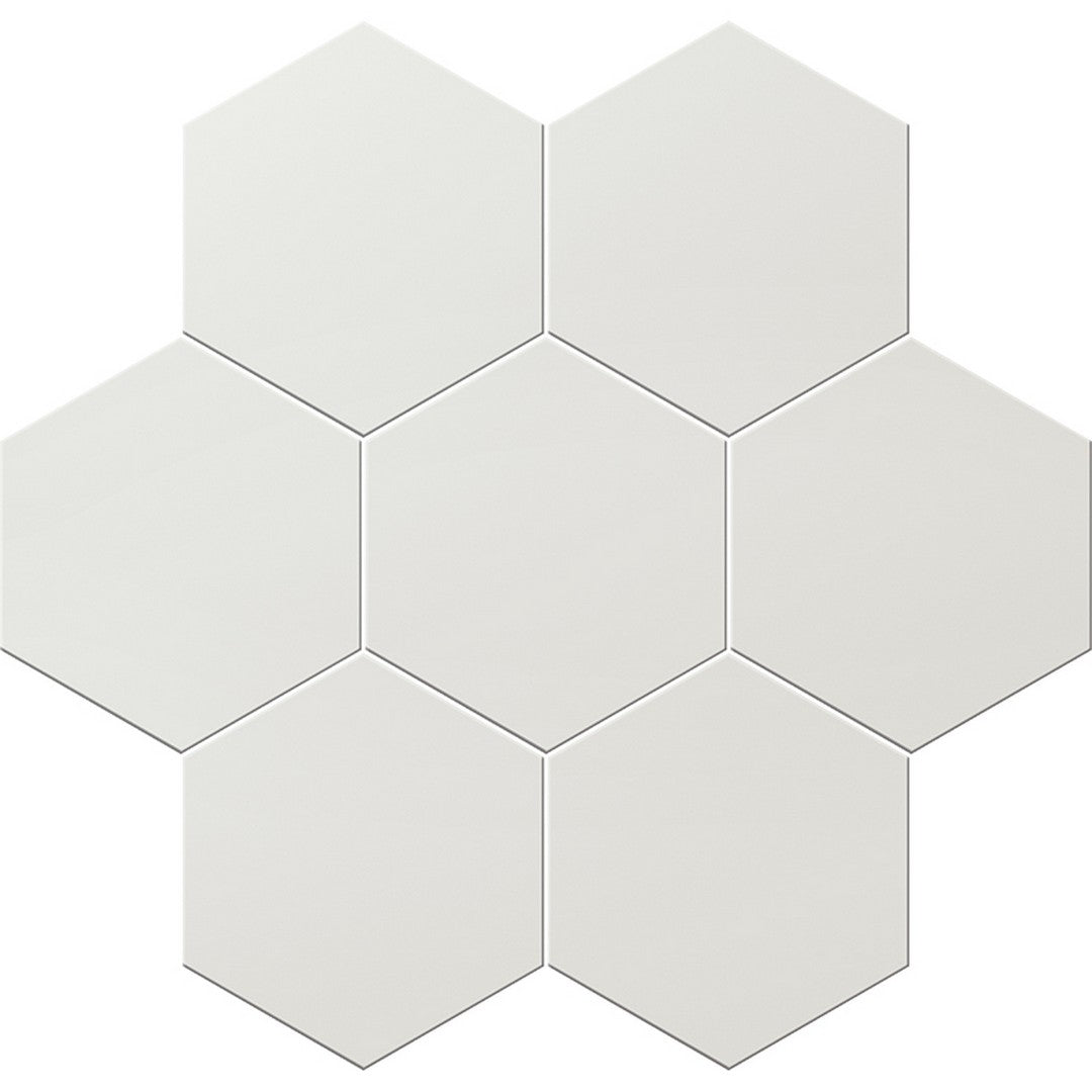 MiR-Terra-8-x-10-Matte-Hex-Porcelain-Tile-White