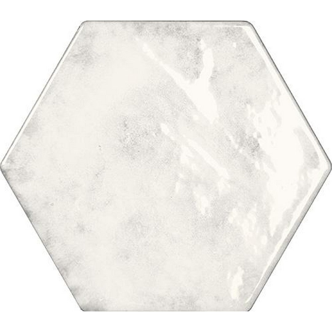 Tesoro Esamarine 6.25" x 7.25" Pressed Glossy Ceramic Hexagon Tile