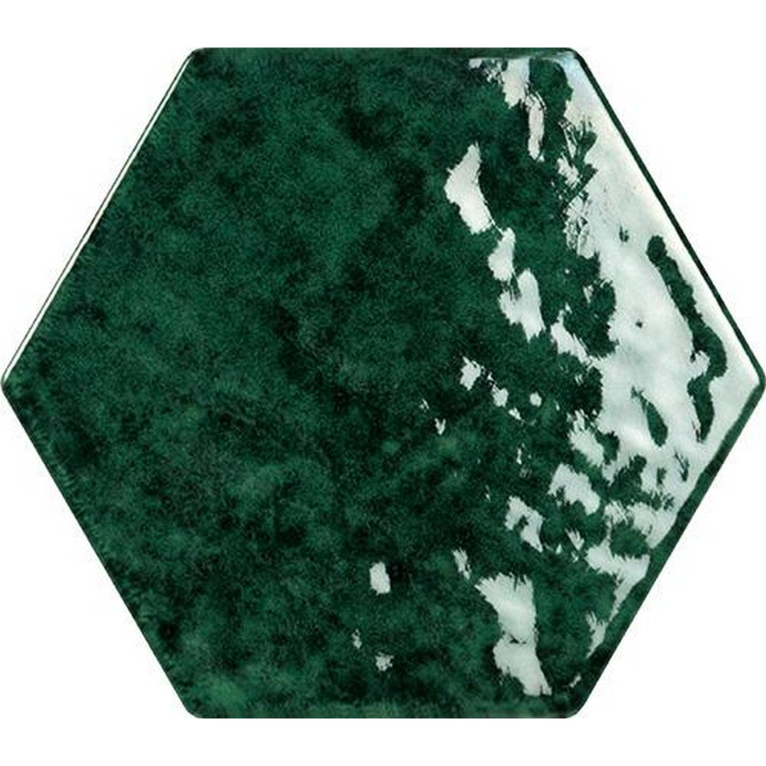 Tesoro Esamarine 6.25" x 7.25" Pressed Glossy Ceramic Hexagon Tile