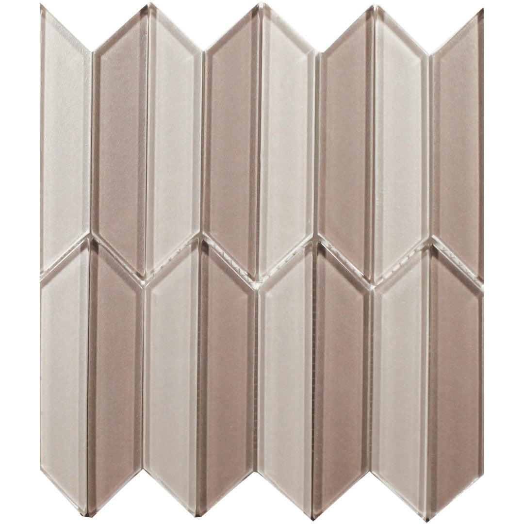 Tesoro Terra Bella 10.5" x 9.75" Interlocking Glass Arrow Mosaic