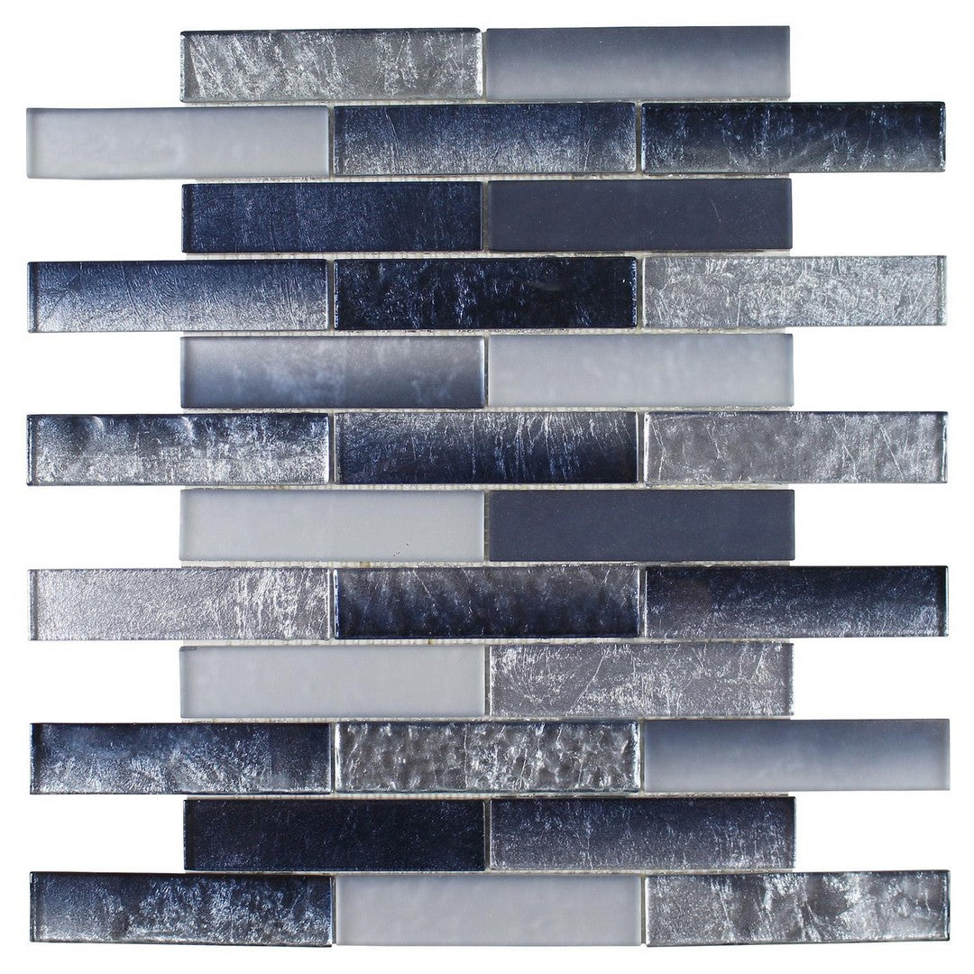 Tesoro Terra Bella 11.75" x 12" Interlocking Glass 1X4" Mosaic