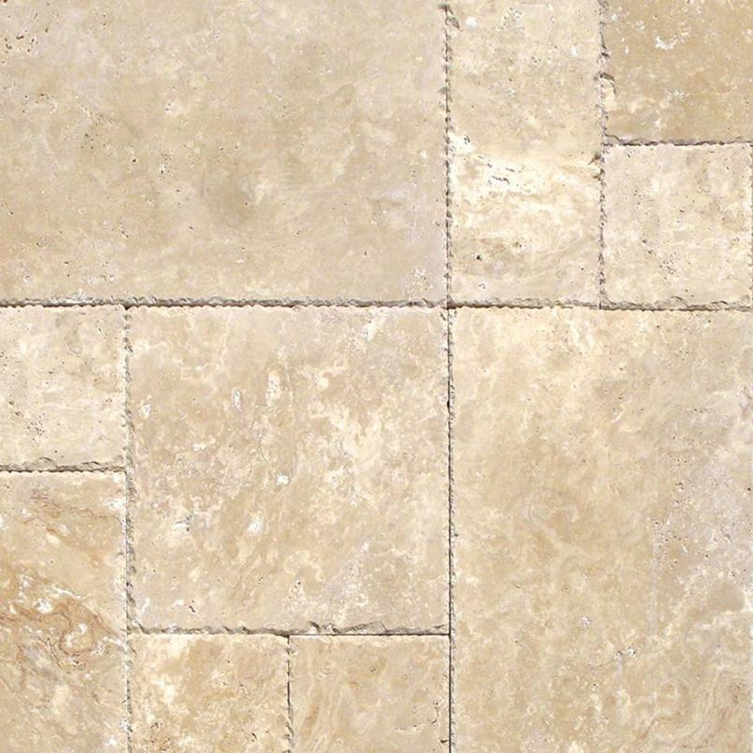 MS International Tuscany Beige 8" x RL Travertine Versailles Pattern Tile Mixed Finish