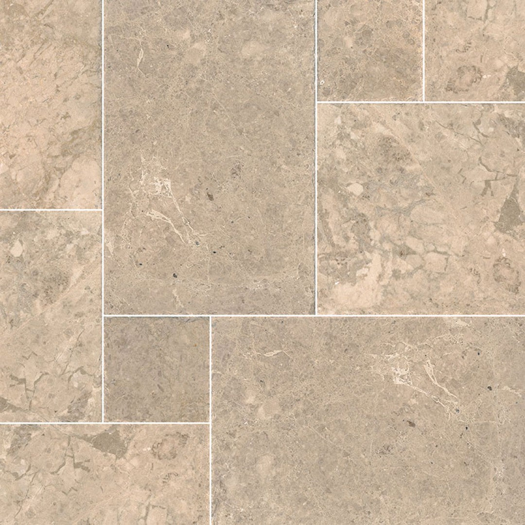 MS International Crema Cappuccino 8inch 8" x RL Mixed Finish Marble Tile