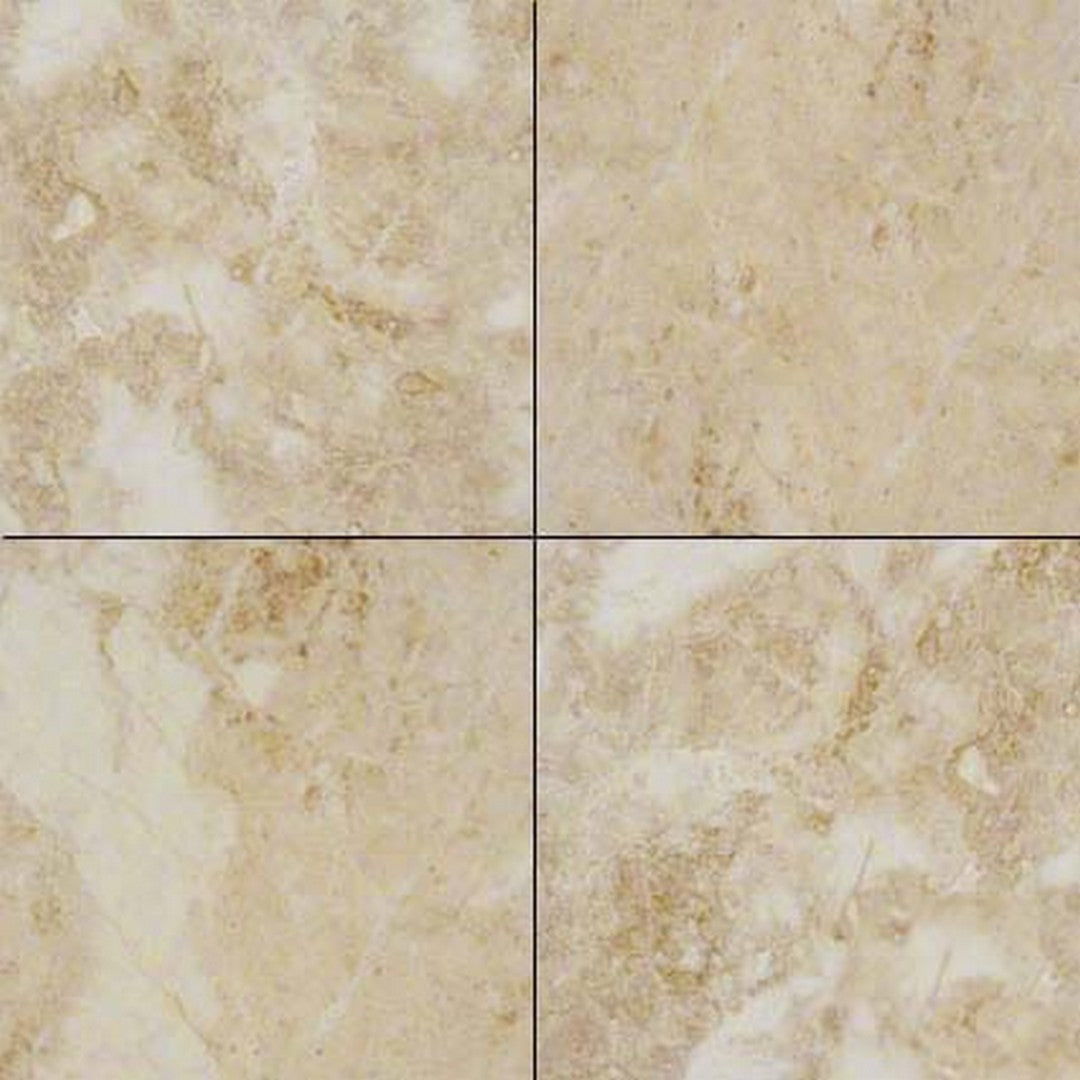 MS International Crema Cappuccino Classic 12" x 12" Polished Marble Tile