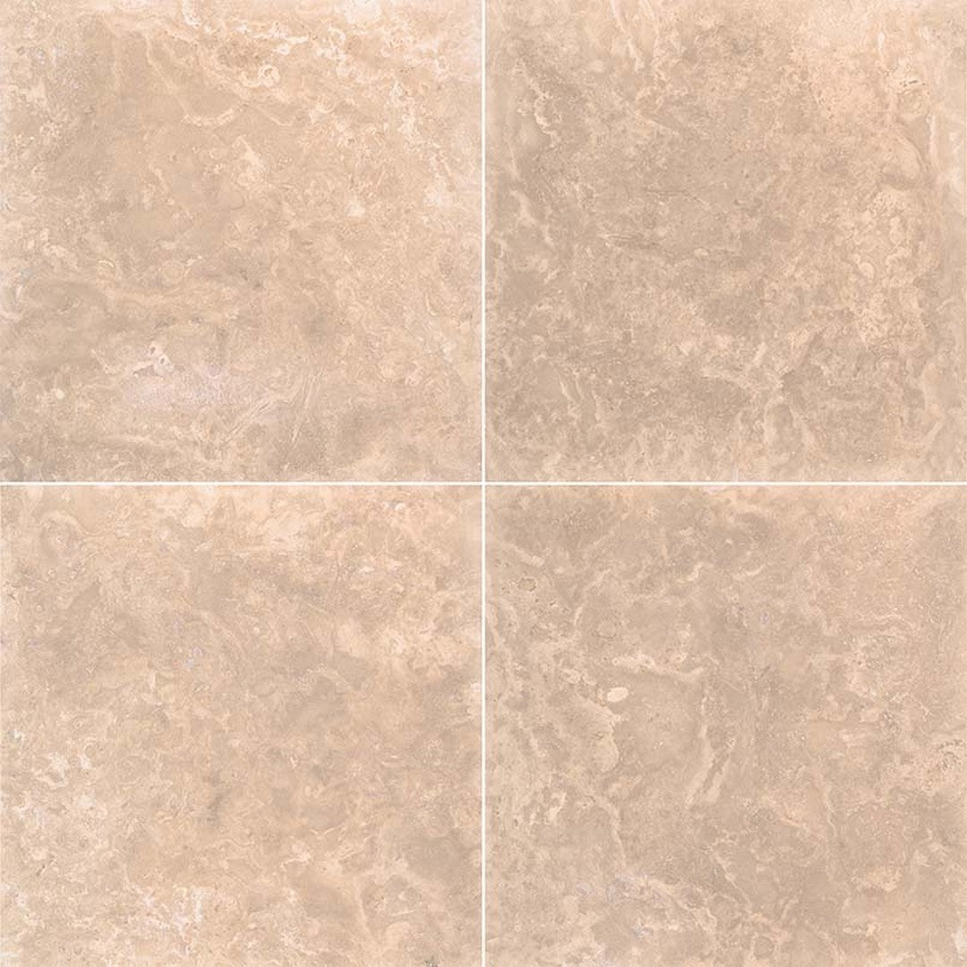 MS International Tuscany Platinum 24" x 24" Travertine Tile Mixed Finish