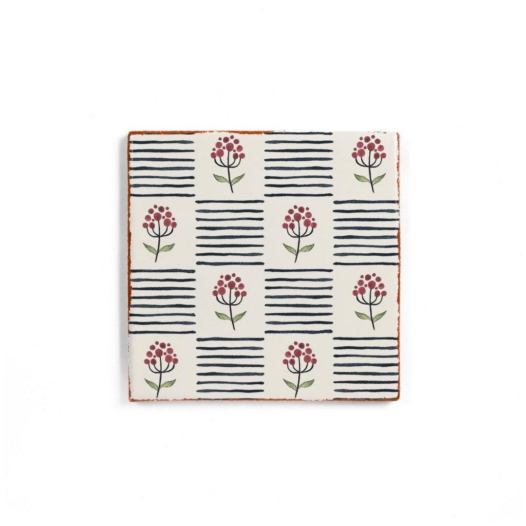 Bedrosians Palmetto 6" x 6" Matte Ceramic Terracotta Field Wall Tile