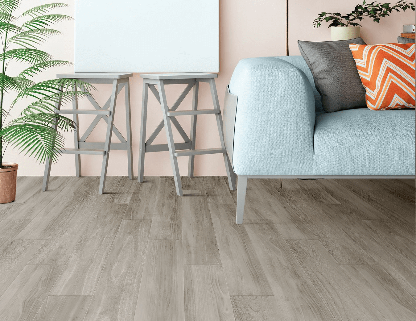 Happy Floors Tacoma 6" x 40" Pressed Natural Porcelain Tile