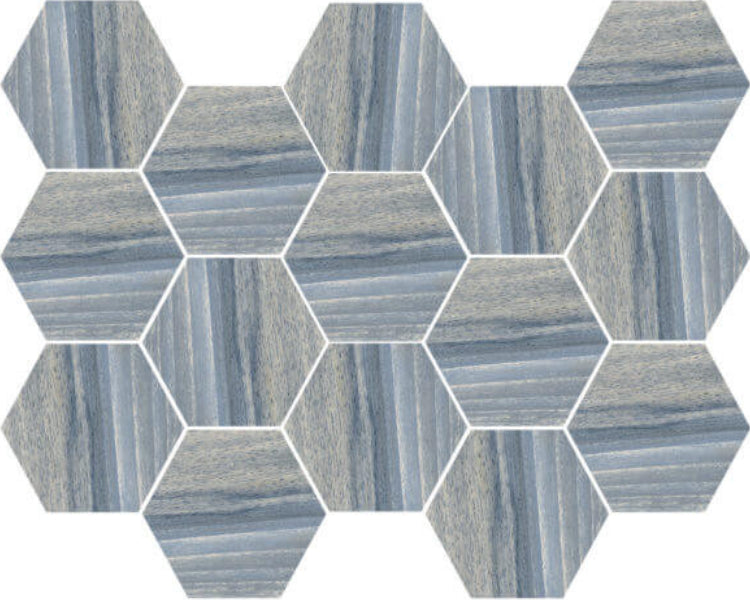 Happy Floors Tasmania 10" x 14" Polished Hexagon Mosaic