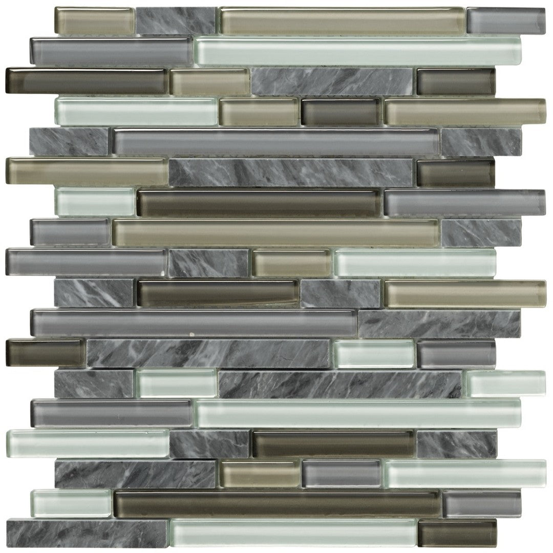 Marazzi Crystal Stone II  12" x 12" Random Linear Mosaic