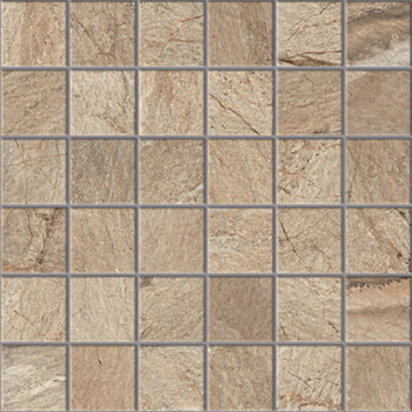 Happy Floors Utah 12" x 12" Natural Porcelain 2" Mosaic