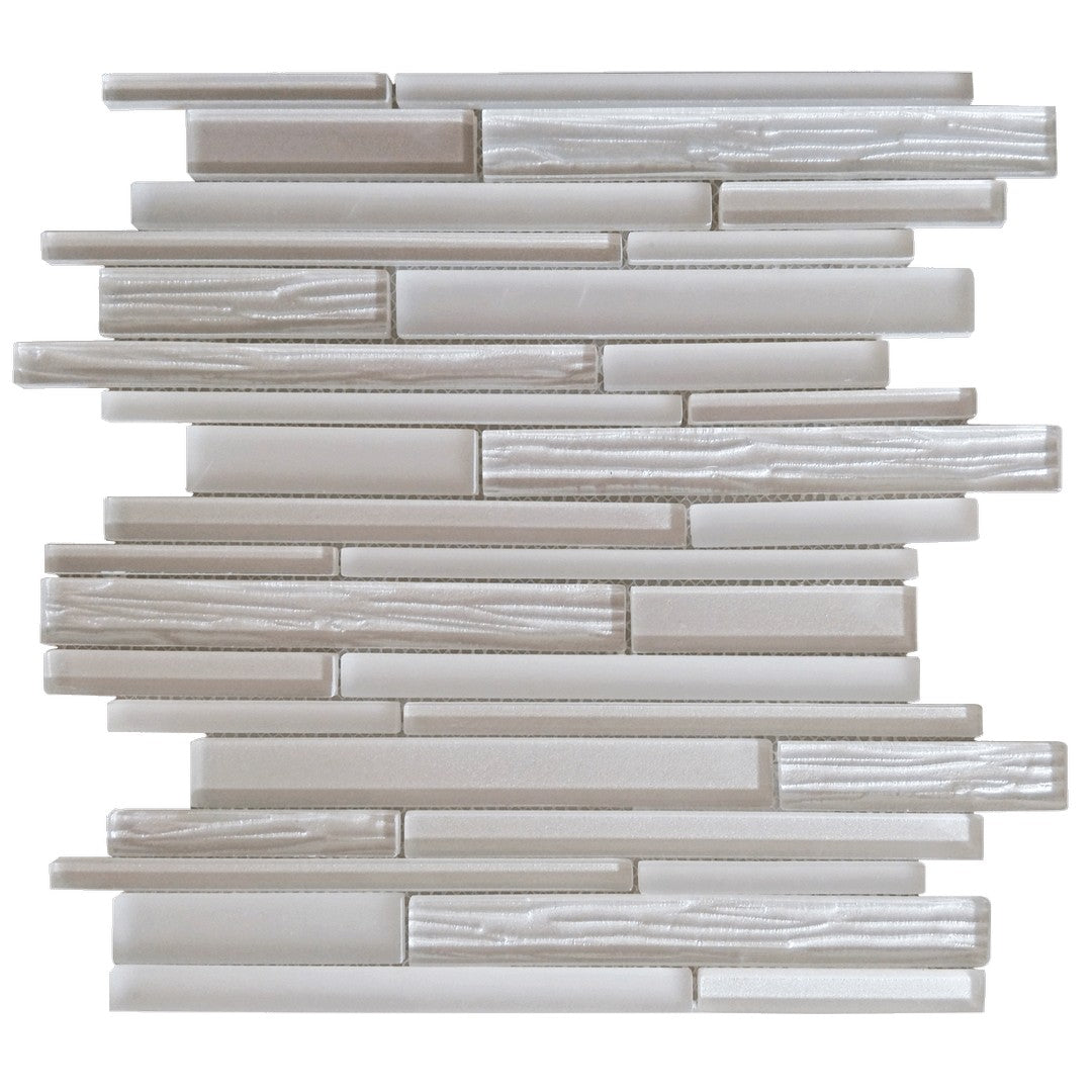 Bati Orient Linear Glass 12" x 12" Baguette Glass Mosaic