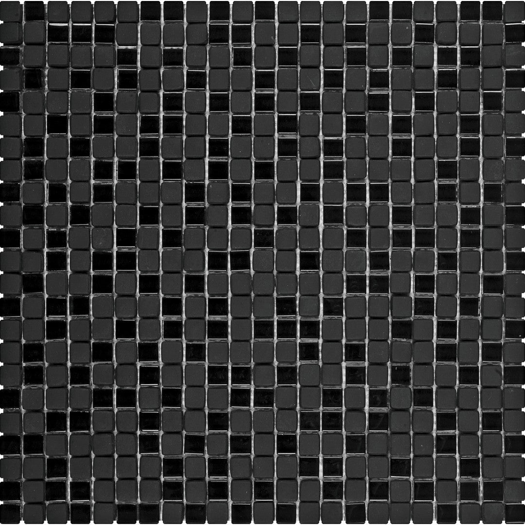 Bati Orient Linear Glass 12" x 12" Matte & Glossy 0.5" Mosaic