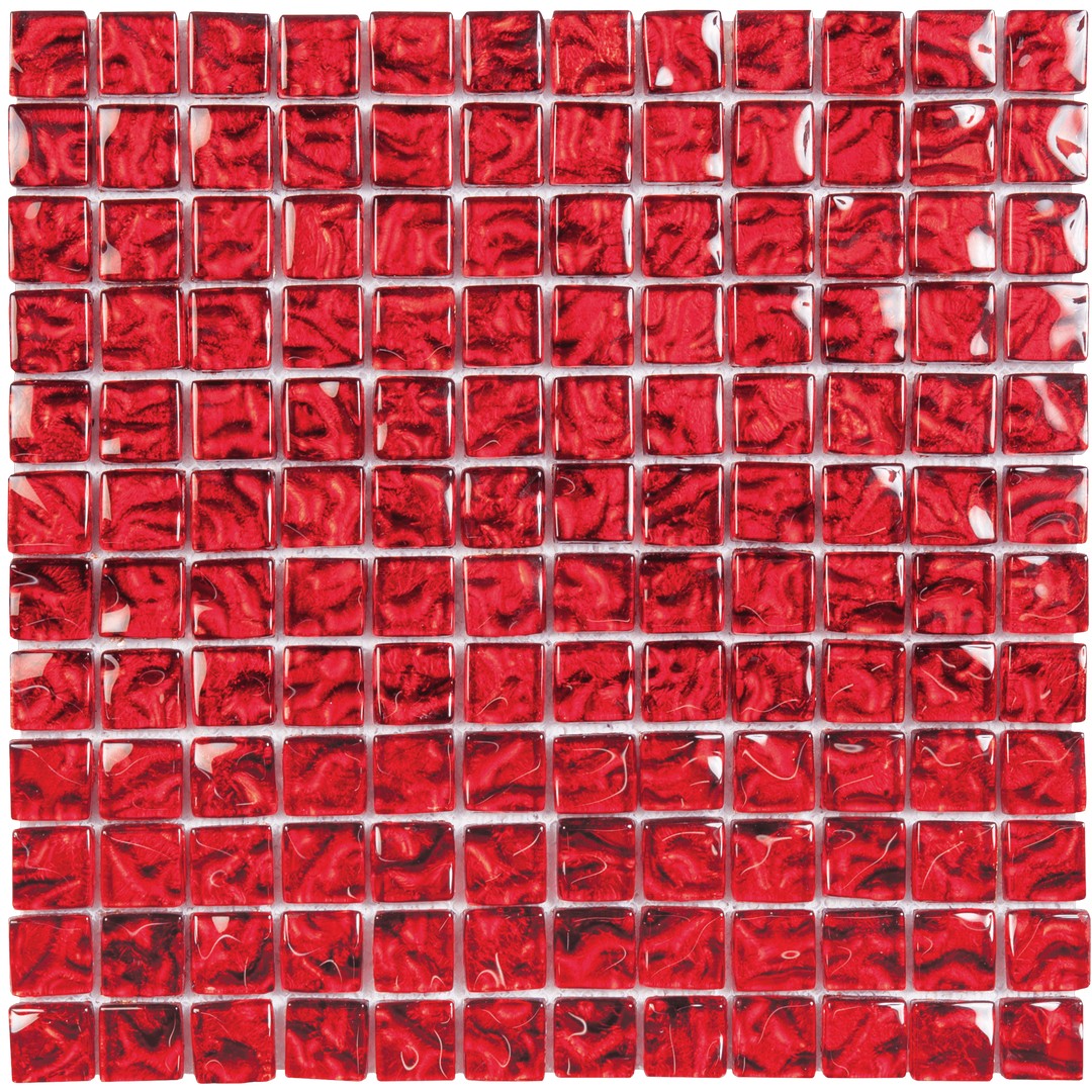 Bati Orient Linear Glass 12" x 12" Glossy 0.875" Relief Mosaic