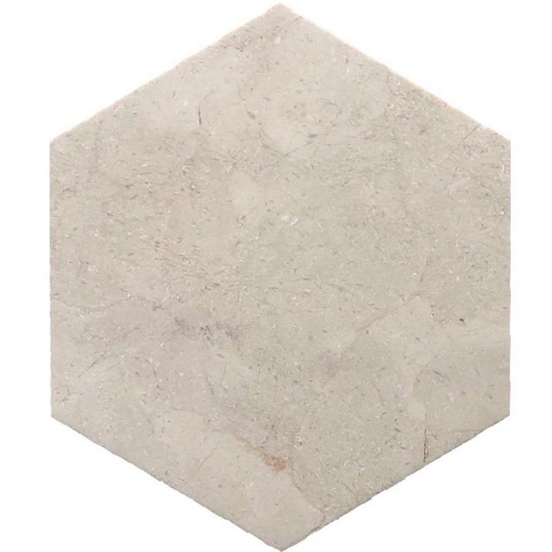 MiR Valencia 10" x 10" Crema Marfil Honed Polished 10" Hexagon Mosaic