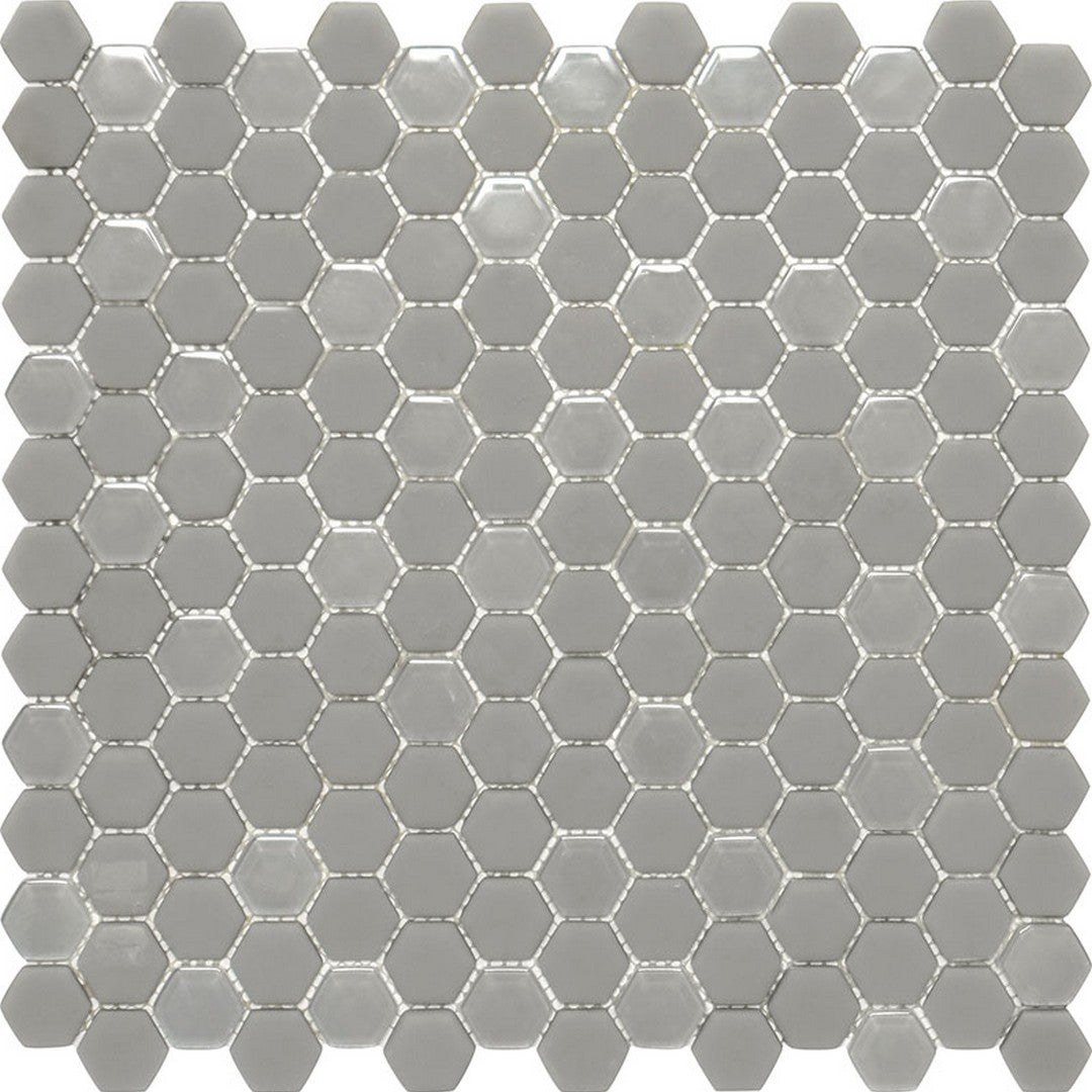 MiR Verre 11.8" x 12" Glass 0.9" Hexagon Mosaic