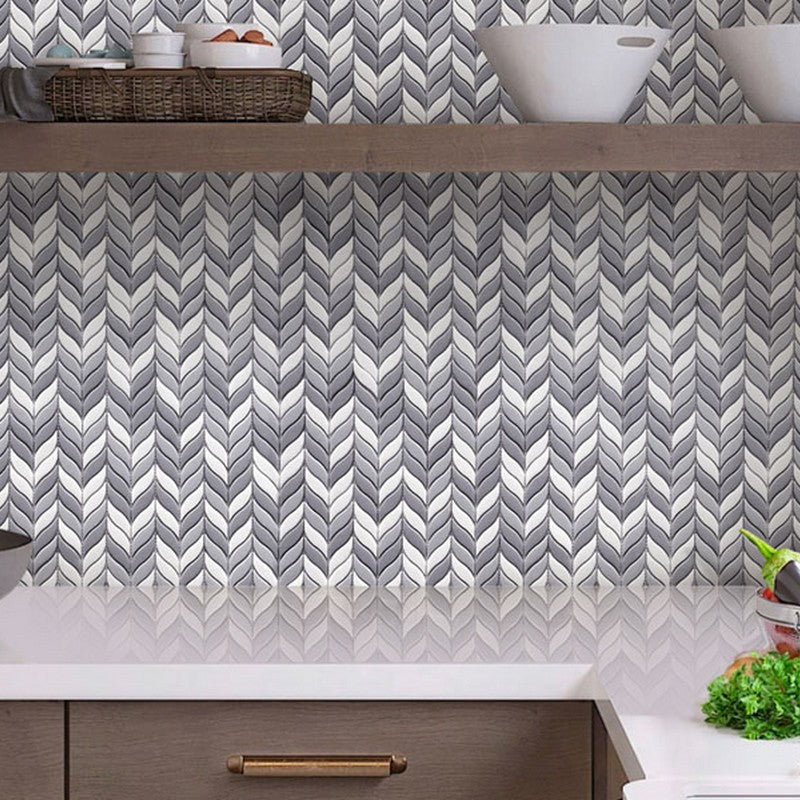 MiR-Verre-11.6-x-12.1-Interlocking-Recycled-Glass-Herringbone-Pattern-Mosaic-Epillet-Gris