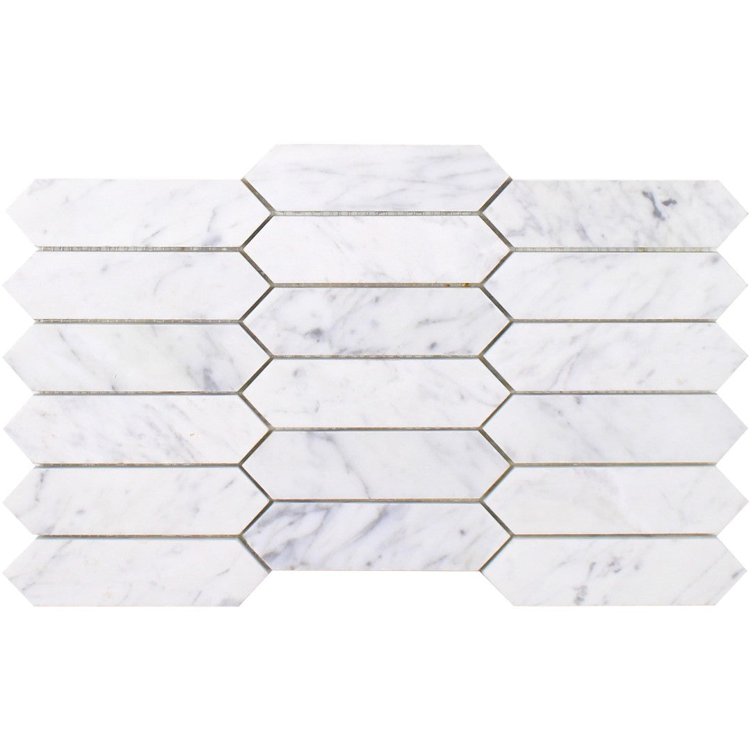 Tesoro Venatino Goia 12.5" x 7.5" Interlocking Picket Mosaic Natural Stone Mosaic