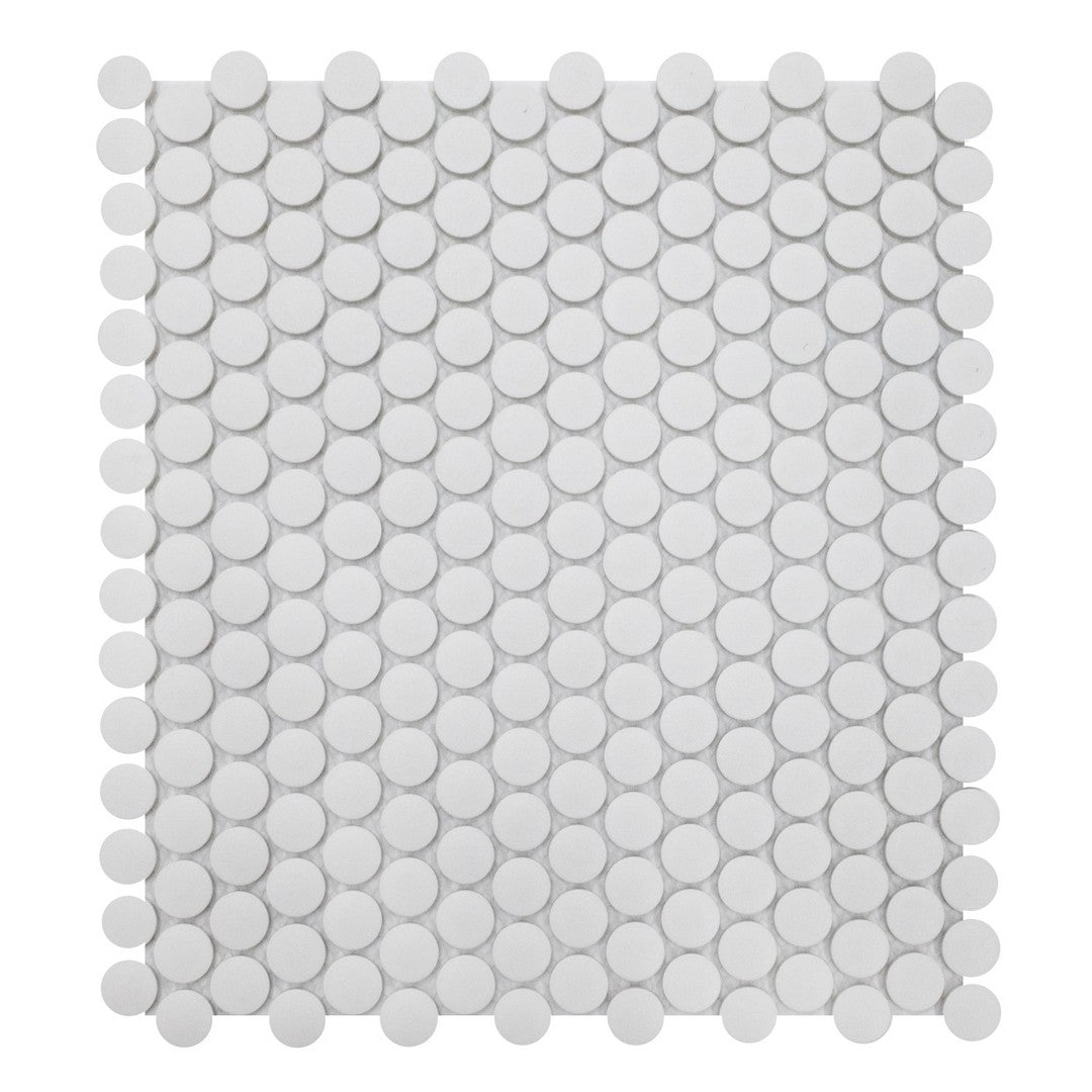 Emser Source 11" x 12" Matte Porcelain 1" Penny Round Mosaic