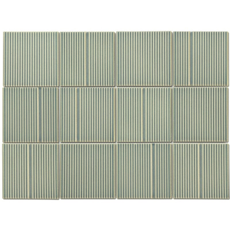 Emser Kanji 12" x 16" Glossy 4" Decorative Porcelain Mosaic
