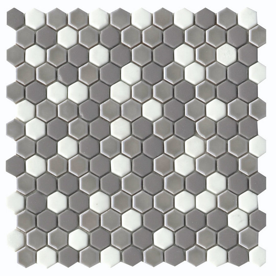 Emser Confetti II 12" x 12" Matte Porcelain Hexagon Mosaic