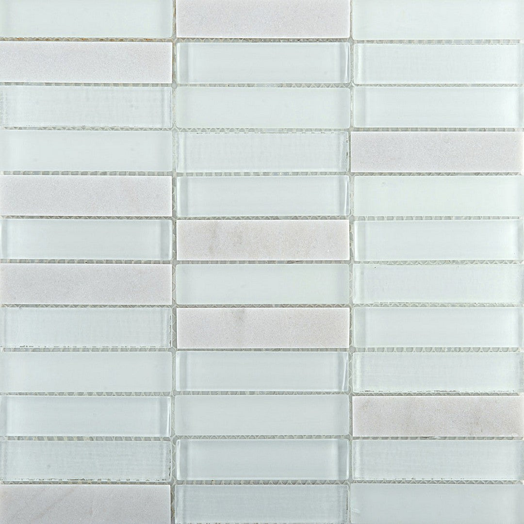 Emser Illumina 12" x 12" Gloss Stone and Glass Mosaic